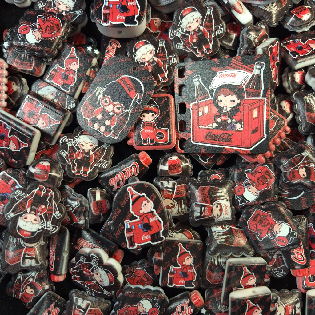 Hirono coca cola acrylic beads