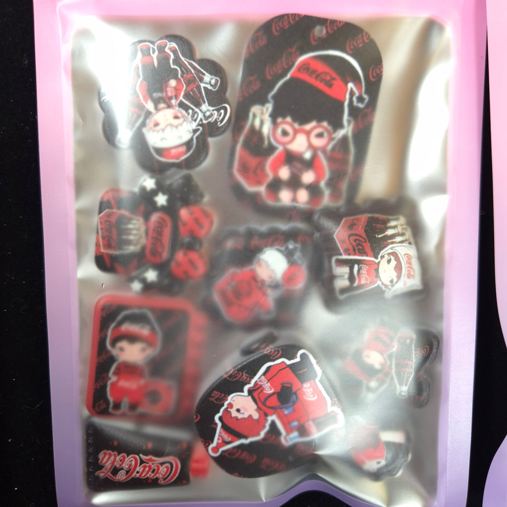 Hirono coca cola acrylic beads