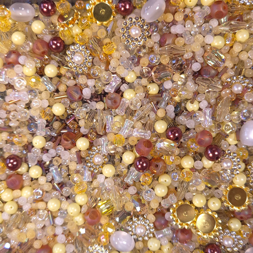 Golden hour seed bead mix 1 Oz only
