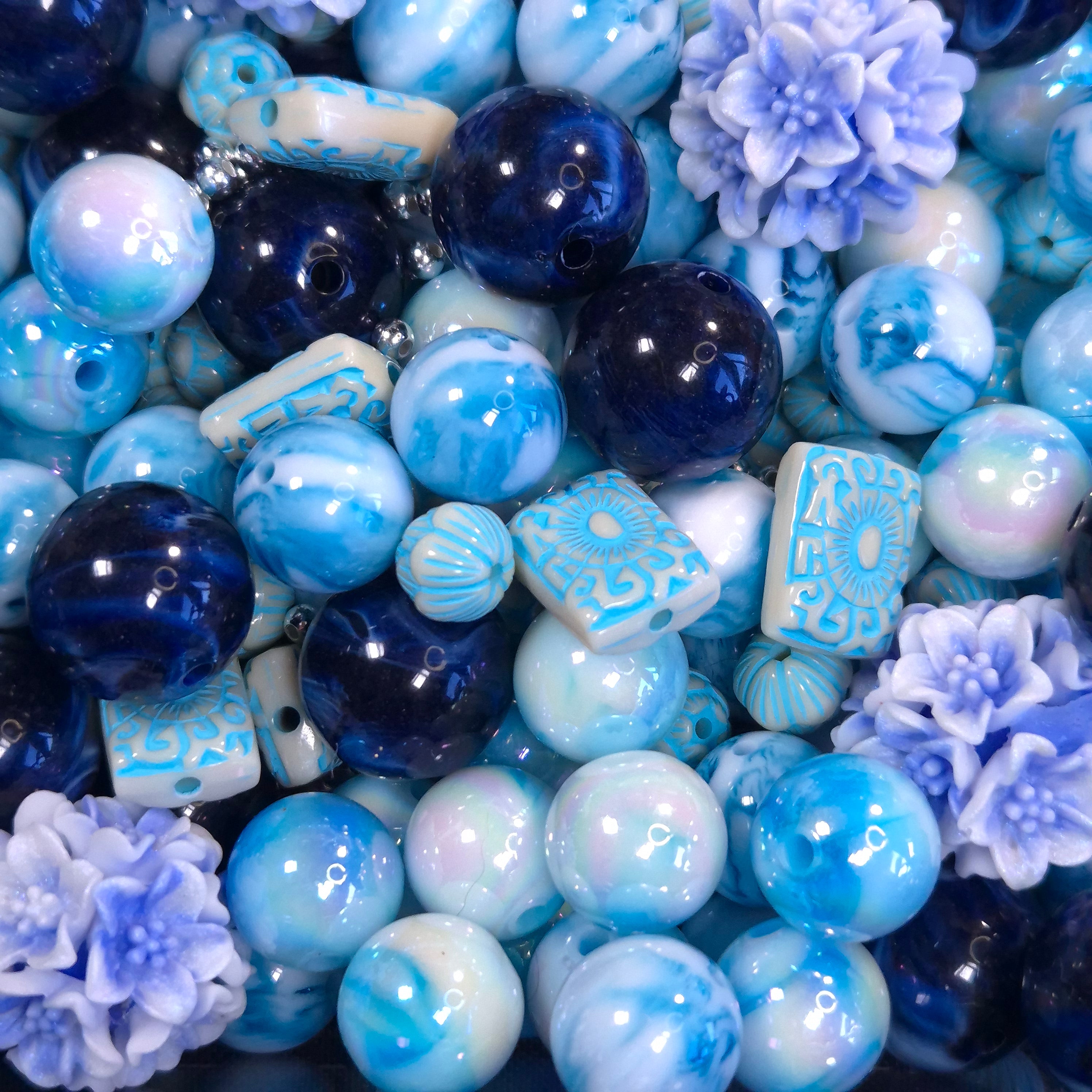 Santorini Sky resin and acrylic beads