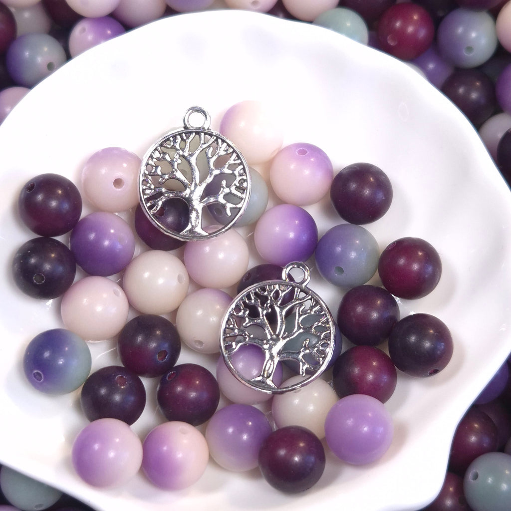 Nirvana Plum Bodhi bead mix