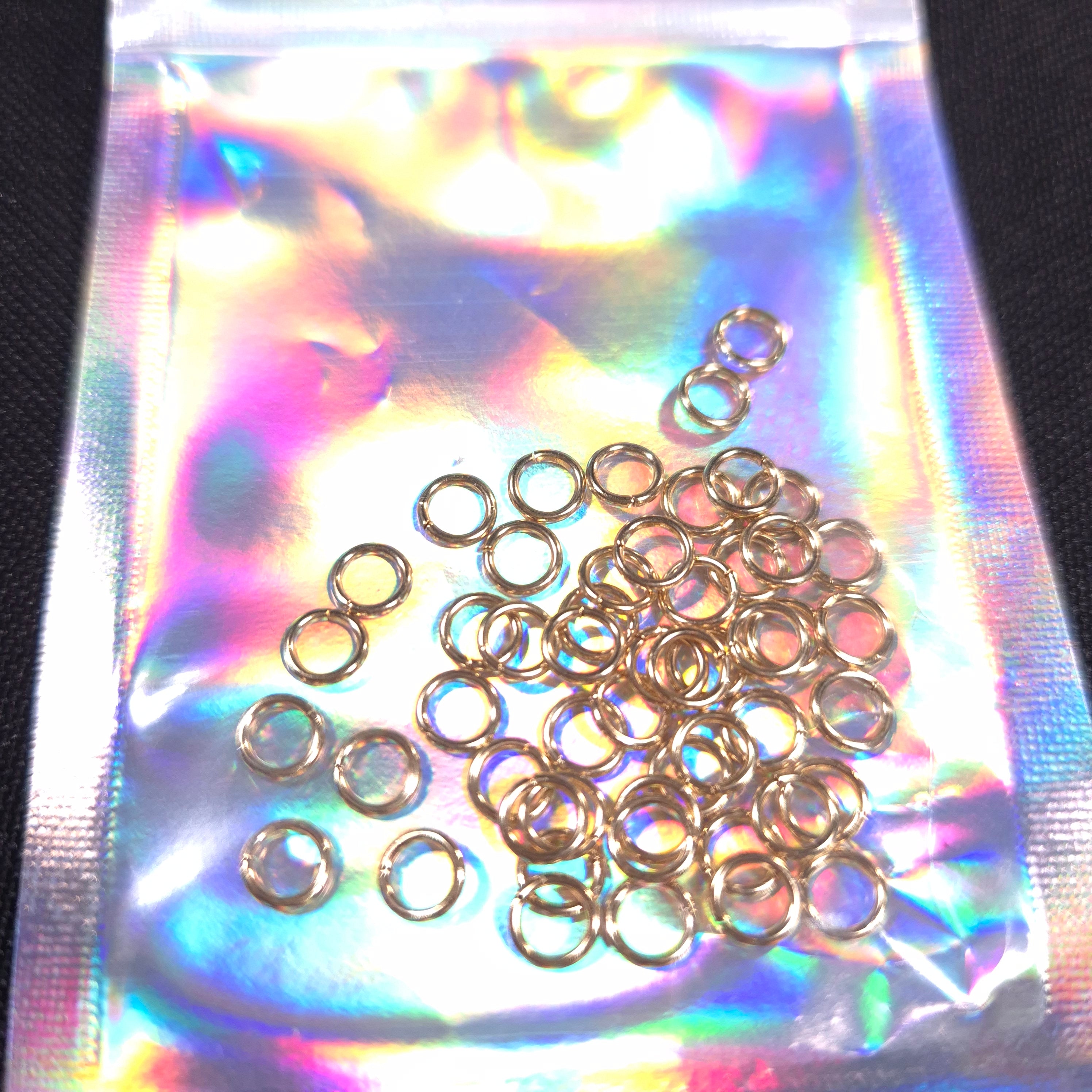 Split rings 50 pieces gold